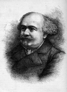 Retrato de Antoine “Tony” Revillon (1832-1898), periodista y diputado francés. Grabado en “Le Monde Illustré” n°1276 del 10 de septiembre de French School