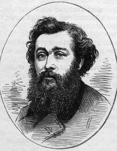 Retrato de Antoine Vollon (1833-1900), pintor francés. Grabado en 