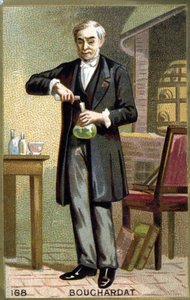 Retrato de Apollinaire Bouchardat (1809-1866), farmacéutico francés. Cromolitografía de finales del siglo XIX