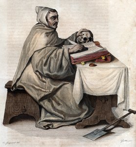 Retrato de Armand Jean le Bouthillier de Rancé (1626-1700), abad francés y fundador de los Cistercienses Trapenses. de French School