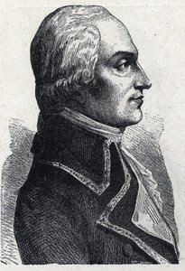 Retrato de Armand Louis de Gontaut Biron, militar francés (1747-1793). Grabado de 1889. Colección privada. de French School