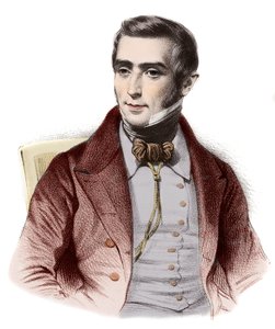 Retrato de Augustin Eugene Scribe (1791-1861), novelista francés - Retrato de Eugene Scribe (1791-1861), autor francés de comedias de costumbres de French School