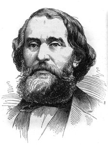 Retrato de Bartolomé Mitre (1821-1906), Presidente de Argentina. Grabado en “Le Monde Illustré” n°1230 del 24 de octubre de French School