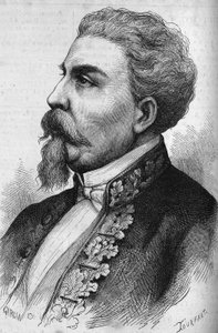 Retrato de Benedetto Cairoli (1825-1889), estadista italiano. Grabado en “Le Monde Illustré” n°1132 del 7 de diciembre de 1878.