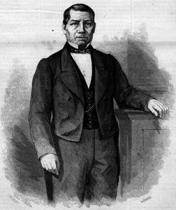 Retrato de Benito Pablo Juárez García (1806-1872), político mexicano. Grabado en “Le Monde Illustré” n°270 del 14 de junio de 1862. de French School