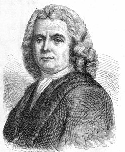 Retrato de Hermann Boerhaave (1668 - 1738), médico y químico holandés (partidario del iatromecanismo) - en 