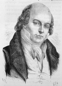 Retrato de Béranger, poeta y compositor francés (1780 - 1857) - en “L