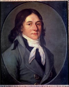 Retrato de Camille Desmoulins (1760-1794), político durante la Revolución Francesa de French School