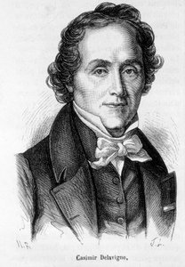 Retrato de Casimir Delavigne, poeta y dramaturgo francés (1793-1843)