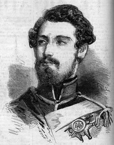 Retrato de Carlos XV (1826-1872), Rey de Suecia y Noruega. Grabado en “Le Monde Illustré” n°119 del 23 de julio de 1859.