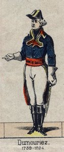 Retrato de Charles François Dumouriez, general en jefe del ejército del norte en 1792 (1739-1823). Imagen de Épinal de finales del siglo XIX
