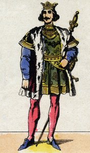 Retrato de Carlos IV el Hermoso (1294 - 1328), Rey de Francia.