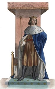 Retrato de Carlos V de Francia, llamado el Sabio (1338-1380), Rey de Francia de French School