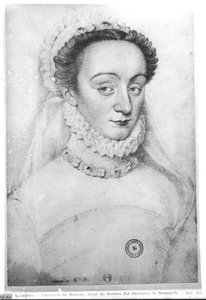 Retrato de Charlotte de Beaune (1551-1617) Dame de Sauves, siglo XVI-XVII de French School