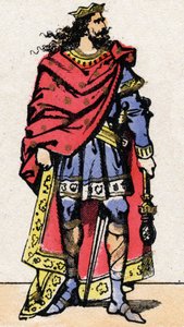 Retrato de Childerico II, Rey de los Francos de 670 a 673.