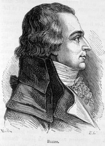 Retrato de Claude Basire o Bazire (1764-1794), político francés - en “La Historia de Francia” por Henri Martin