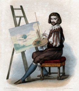 Retrato de Claude Gellée llamado Le Lorrain (1600-1682), pintor francés. de French School