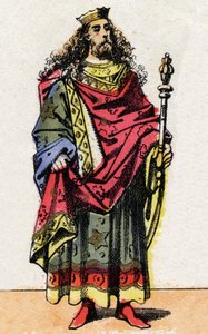 Retrato de Clodión llamado El Cabelludo, rey de los Francos de 428 a 448. de French School