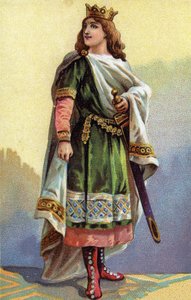 Retrato de Clotario III, rey de los francos de French School