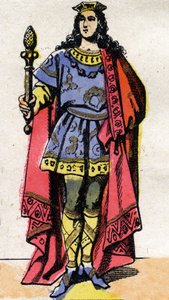 Retrato de Clotario III, Rey de los Francos (652-673).