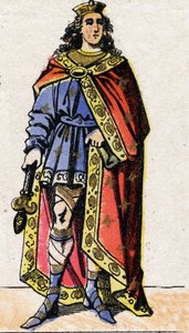 Retrato de Clodoveo II, Rey de los Francos (v.633-657).