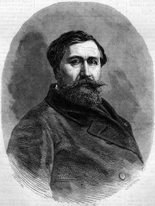Retrato del Conde Alfred Emilien de Nieuwerkerke (1811-1892), escultor francés y alto funcionario. Grabado en “Le Monde Illustré” n°212 del 4 de mayo de 1861 de French School