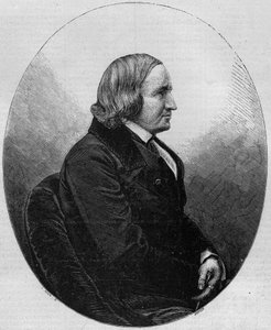 Retrato del Conde Alfred de Vigny (1797-1863), escritor y poeta francés. Grabado en “Le Monde Illustré” n°36 del 19 de diciembre de 1857. de French School