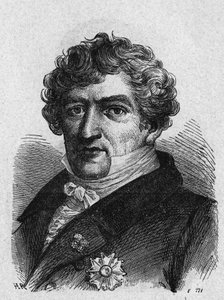 Retrato de Cuvier (1769-1832), zoólogo y paleontólogo francés - en “Álbum de la Ciencia; científicos ilustres; Grandes descubrimientos” 1896