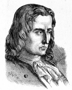 Retrato de Denis Papin (1647 - 1714) - en "Álbum de Ciencia; eruditos ilustres; Grandes descubrimientos" 1896 de French School