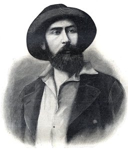 Retrato del Doctor Noel Eugene Ballay (1847-1902), explorador y administrador colonial francés, el segundo gobernador general del África Occidental Francesa (AOF). Grabado 1902. Colección privada. de French School