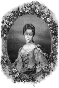 Retrato de Doña Olimpia Maidalchini de Viterbo (1594-1657), asesora muy cercana del Papa Inocencio X. Grabado en “Historia de los Papas (...) Crímenes de la Reina Rey y Emperadores a través de los siglos” de Maurice Lachatre de French School