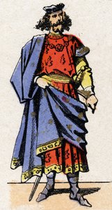 Retrato de Ebroin, mayordomo del palacio de Neustria en el siglo VII.