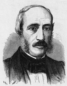 Retrato de Edmond Becquerel (1820 - 1891), físico francés - en 