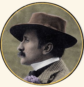 Retrato de Edmond Rostand (1868-1918), escritor francés. de French School