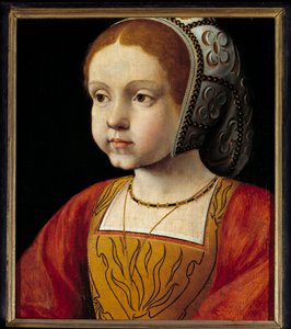 Retrato de Leonor de Habsburgo niña, reina de Portugal y luego de Francia (1498-1558) de French School