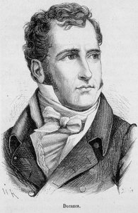 Retrato de Elie Duque de Decazes y Glücksberg (1780 - 1860), político francés - en “La Historia de Francia” de Henri Martin