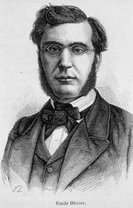 Retrato de Emile Ollivier (o Olivier), político francés (1825 -1913) - en “L