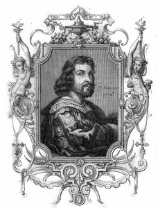 Retrato del Emperador Othon I de Germania, conocido como el Grande (Otton, 912-973). Grabado en "Histoire des papes-reyes-reinas y emperadores a través de los siglos" por Maurice Lachatre de French School