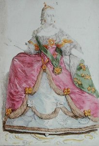 Retrato de la Emperatriz Catalina II (1729-96) la Grande de Rusia, finales del siglo XVIII