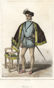 Retrato de Francisco II (1544 - 1560), Rey de Francia. de French School