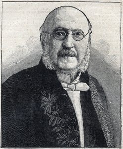Retrato de François Jules Suisse llamado Jules Simon (1814-1896), filósofo y estadista francés, en "Le Petit Parisien". de French School