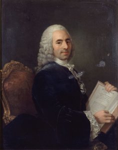 Retrato de François Quesnay (1694-1774) médico de Luis XV y fisiocrático, después de 1743 (óleo sobre lienzo) de French School