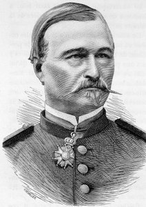 Retrato del General Berthaud - en “La Historia de Francia” de Henri Martin de French School