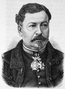 Retrato del General Jean Auguste Margueritte (1823 - 1870, muerto en la Batalla de Sedan), padre de Paul y Victor Margueritte - en 