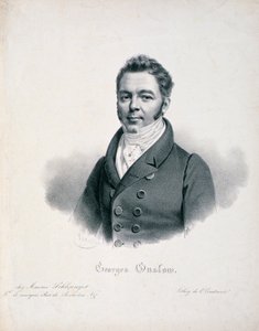 Retrato de George Onslow (1784-1853) grabado por C. Constance