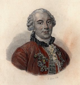 Retrato de Georges Louis Leclerc, Conde de Buffon (1707-1788), naturalista y escritor francés. En "Retratos de Hombres Útiles" de French School