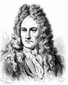 Retrato de Gottfried Wilhelm von Leibniz (1646 - 1716), filósofo y erudito alemán - en 