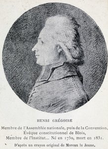 Retrato de Henri conocido como el Abate Gregoire (1750-1831), eclesiástico y político francés
