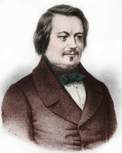 Retrato de Honoré de Balzac (1799-1850), novelista francés. de French School