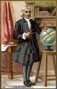 Retrato de Isaac Newton (1642-1727) de French School